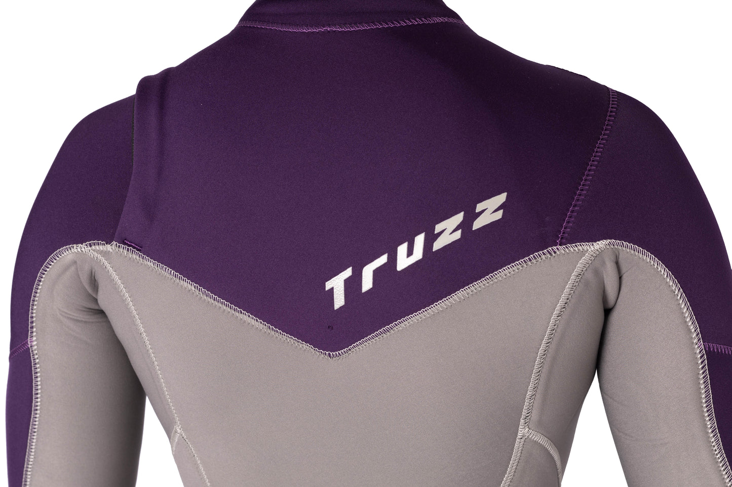 Long John 3.2 mm Ella Zip - Chest Zip - Areia com Roxo