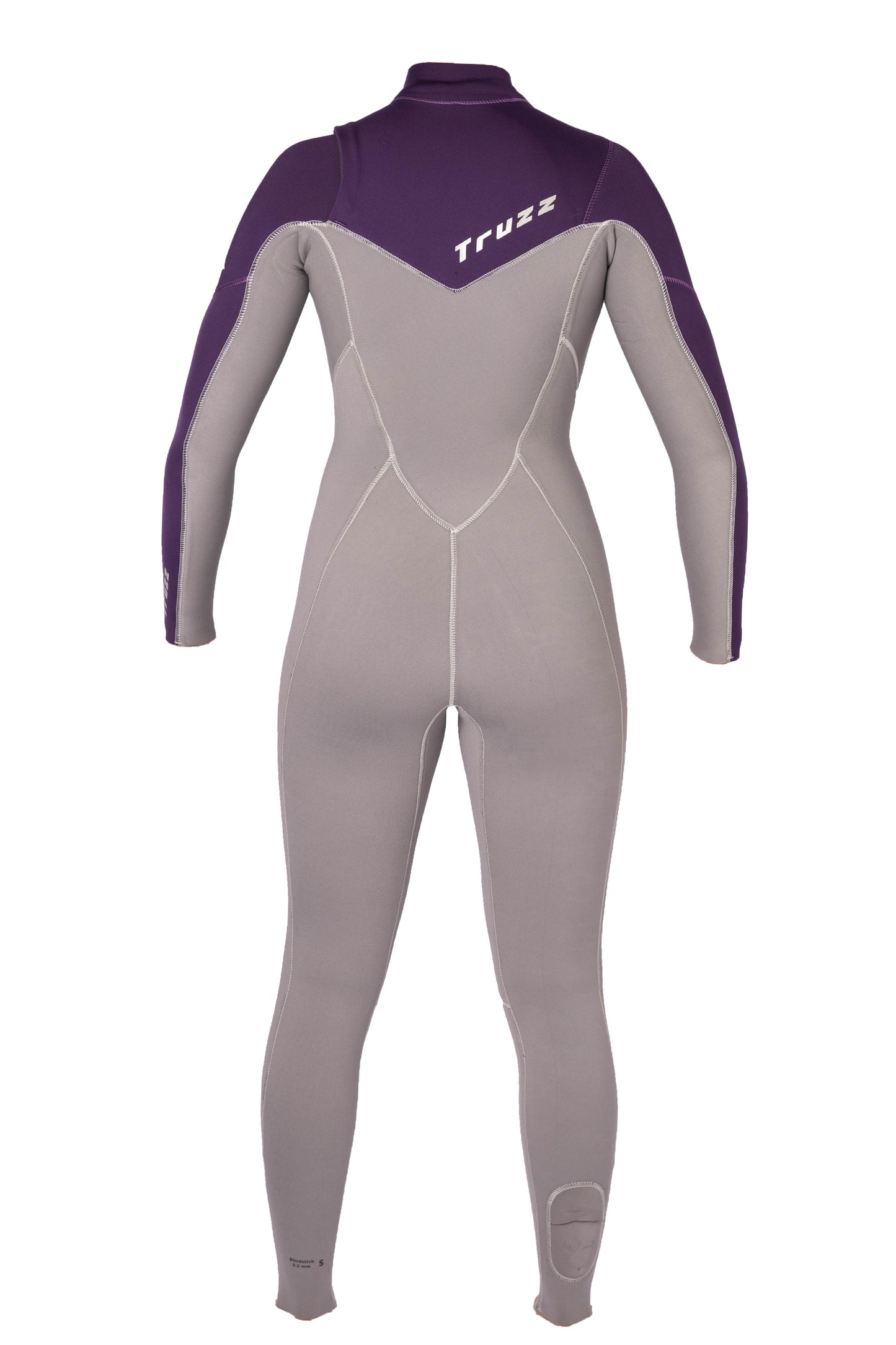 Long John 3.2 mm Ella Zip - Chest Zip - Areia com Roxo