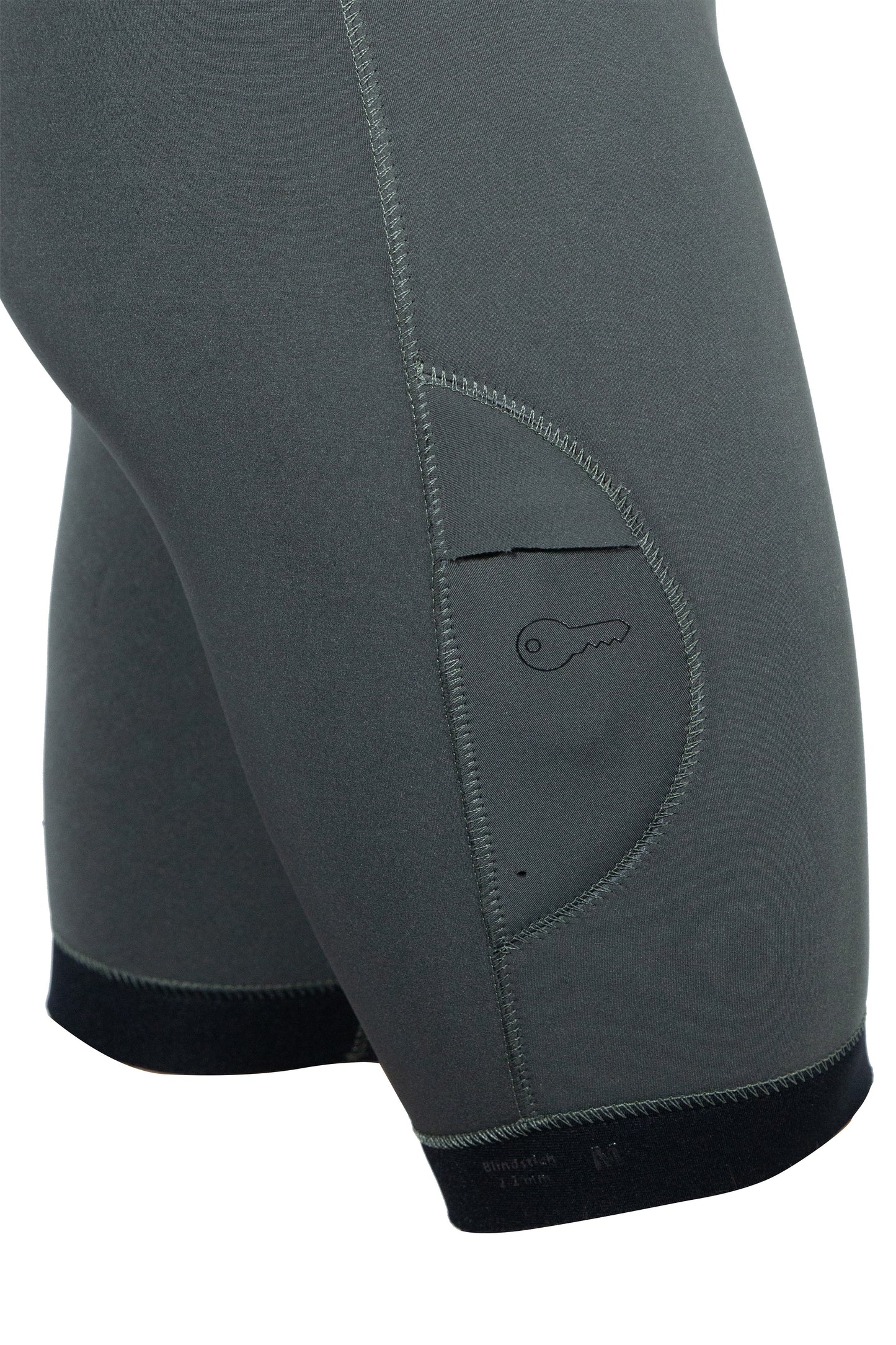 Short John 2.2mm XClassic Manga Longa - Chest Zip - Verde Militar