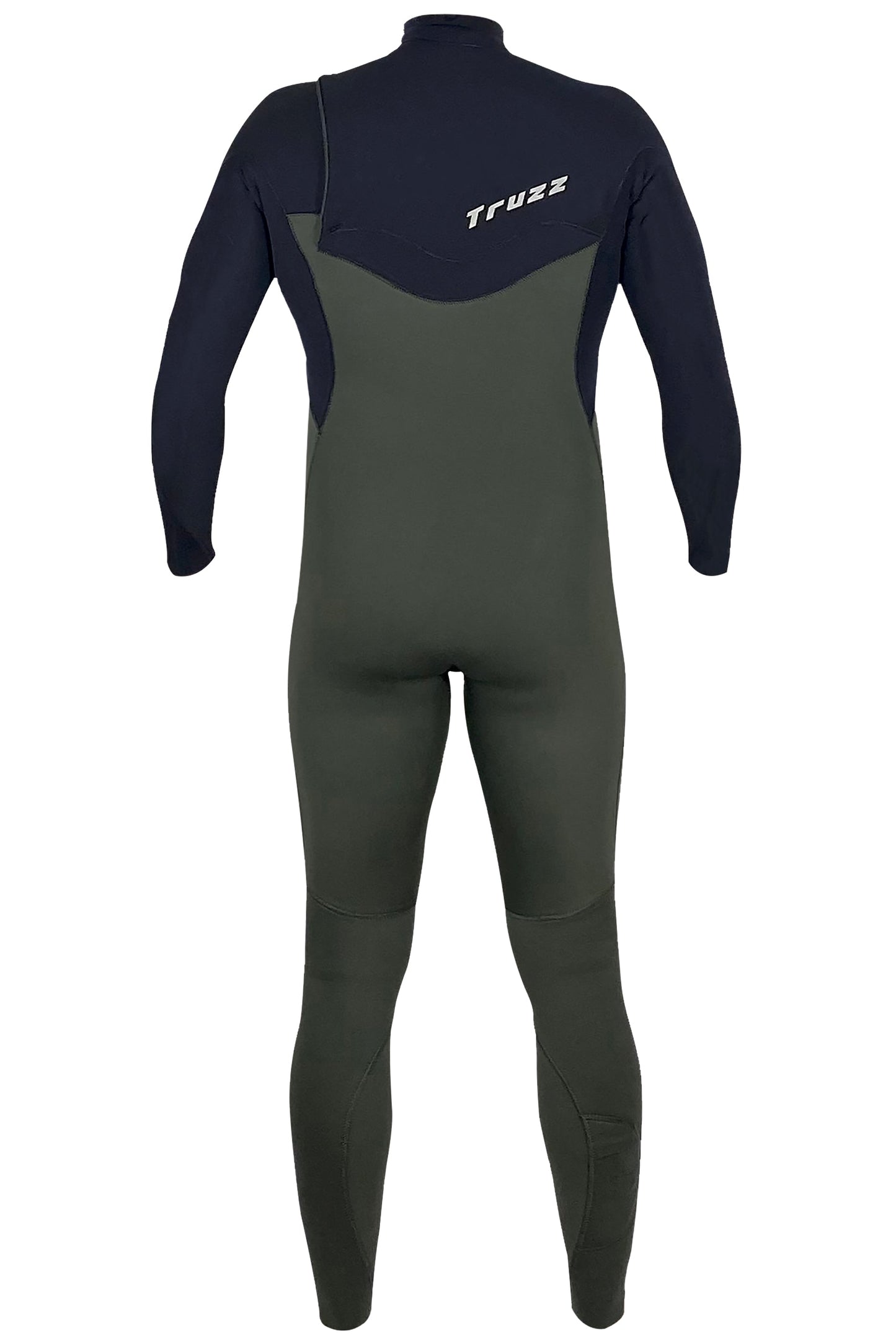 Long John 4.3mm XClassic - Chest Zip - Verde Musgo com Preto