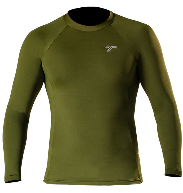Camiseta Lycra UV50+ Masculina Verde Musgo