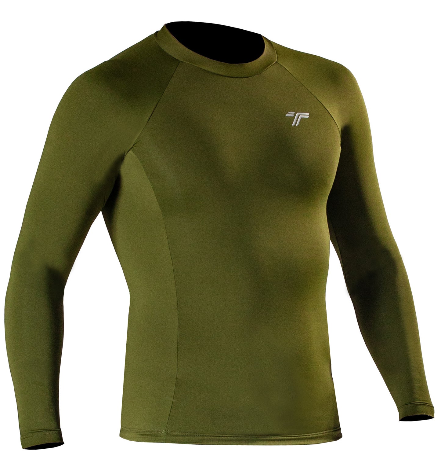Camiseta Lycra UV50+ Masculina Verde Musgo