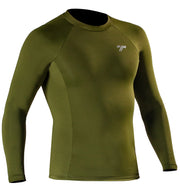 Camiseta Lycra UV50+ Masculina Verde Musgo