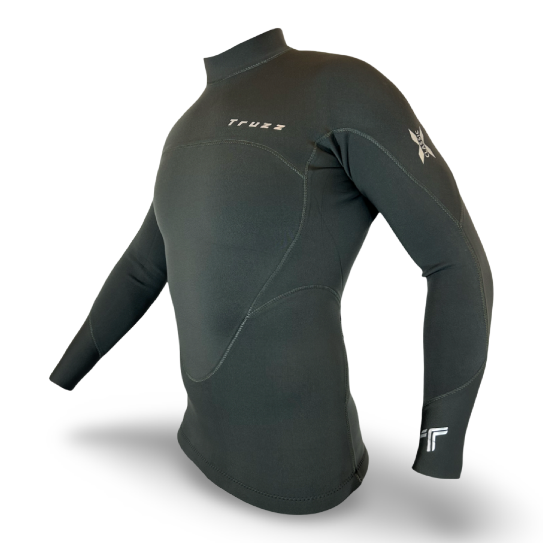 Jaqueta Neoprene 2 mm Flex XClassic - Verde Militar - Truzz Wetsuits