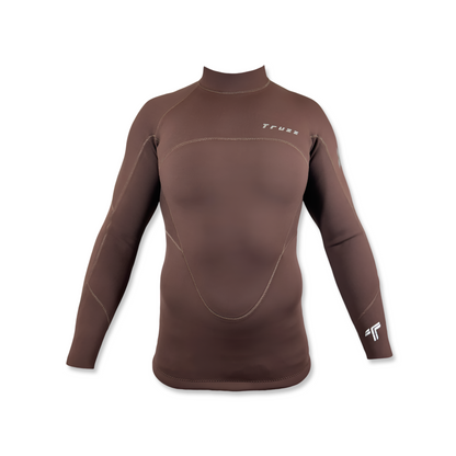 Jaqueta Neoprene 2 mm Flex XClassic - Marrom - Truzz Wetsuits