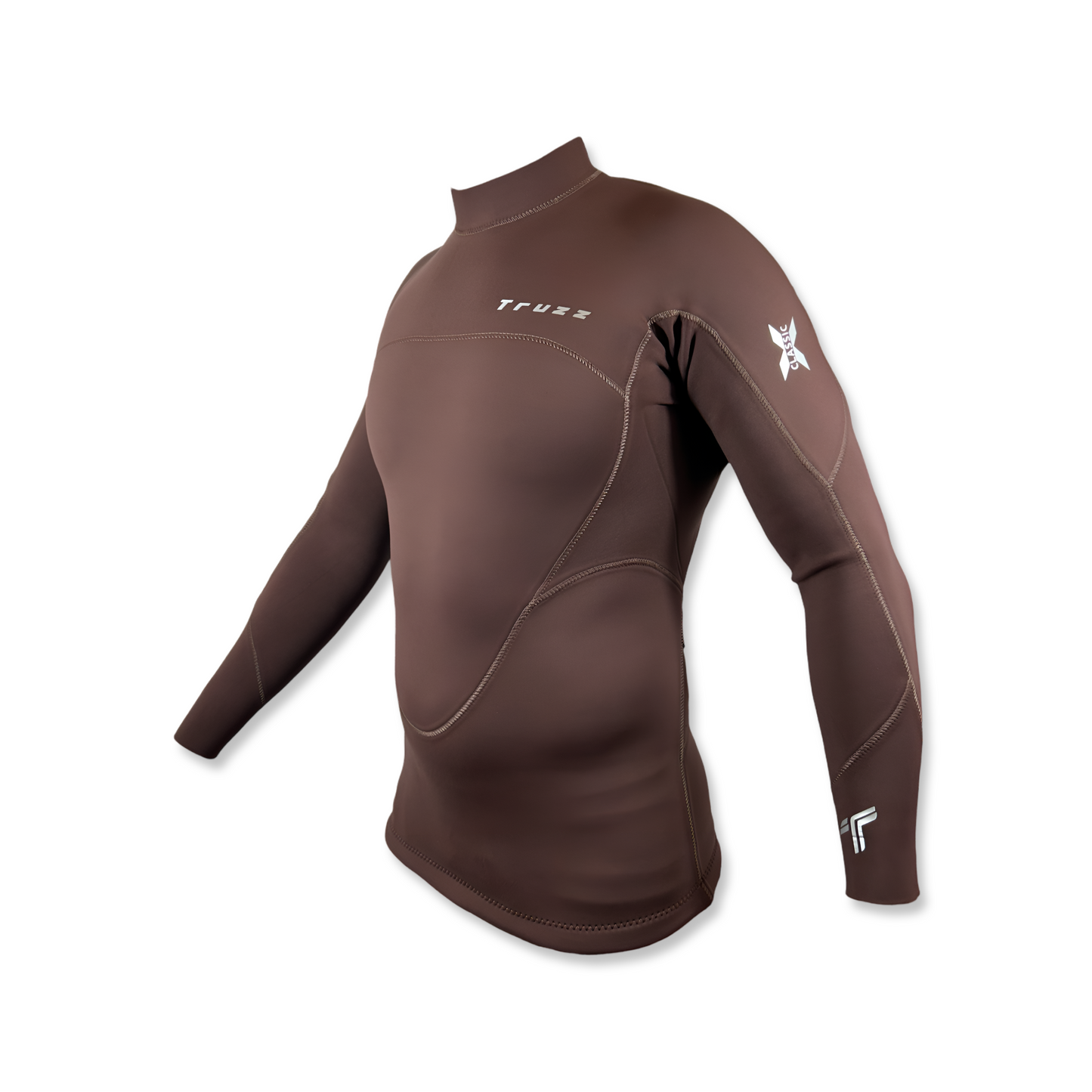 Jaqueta Neoprene 2 mm Flex XClassic - Marrom - Truzz Wetsuits