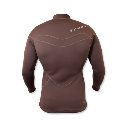 Jaqueta Neoprene 2 mm Flex XClassic - Marrom - Truzz Wetsuits