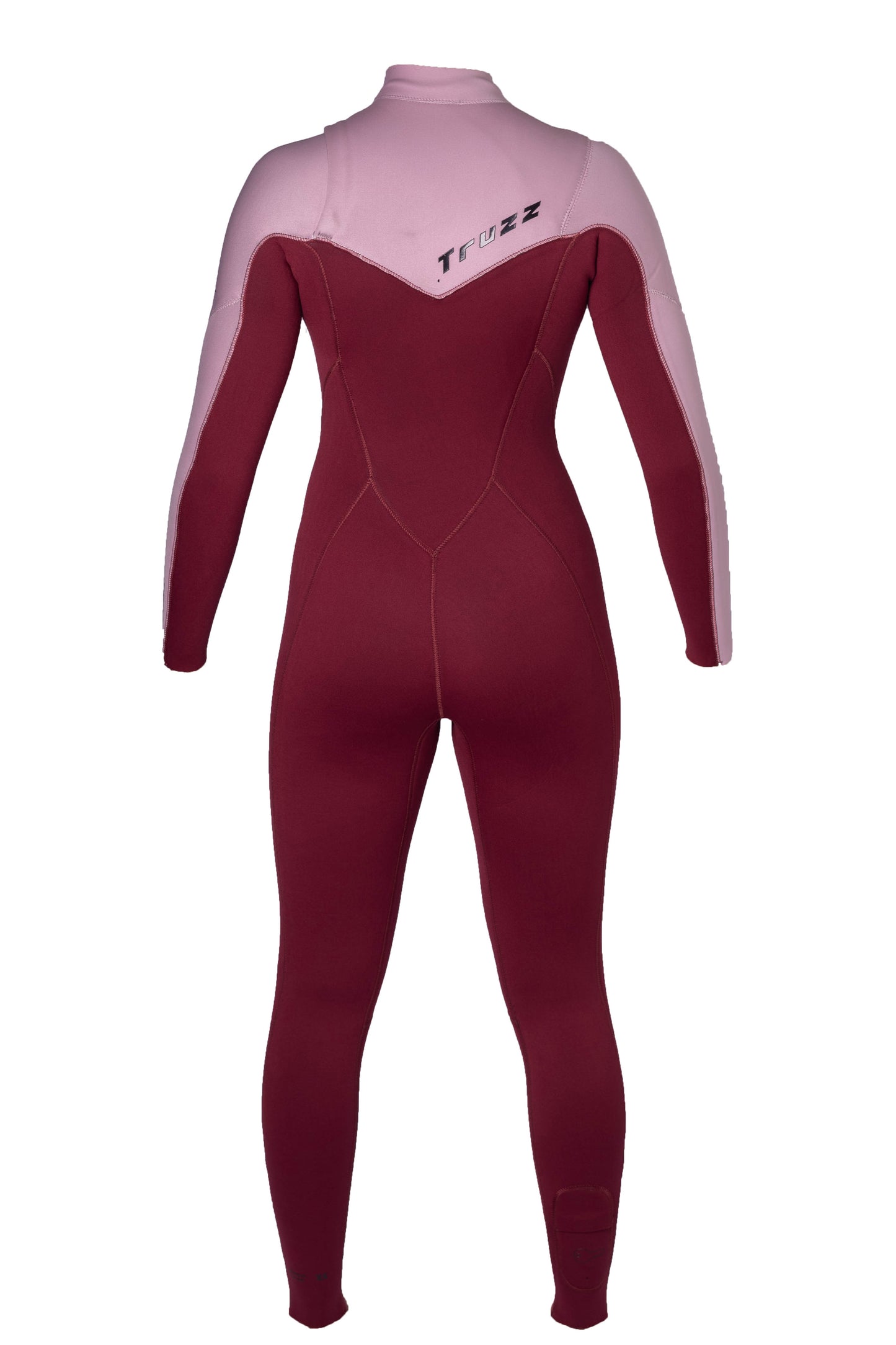Long John 3.2 mm Ella Zip - Chest Zip - Vinho com Rosa