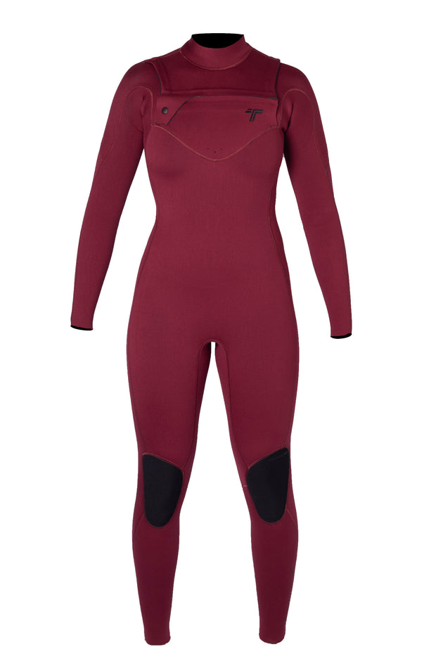 Long John 3.2 mm Ella Zip - Chest Zip - Vinho
