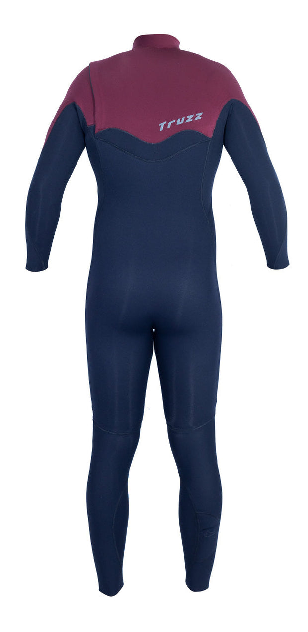 Long John 2.2mm XClassic - Chest Zip - Preto / Vinho