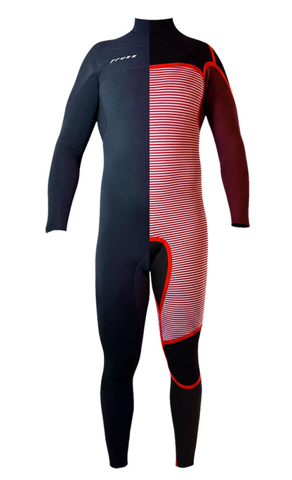 Long John 3.2mm NOVO XClassic - Chest Zip - Preto