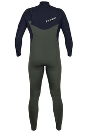 Long John 4.3mm XClassic - Chest Zip - Verde Musgo com Preto