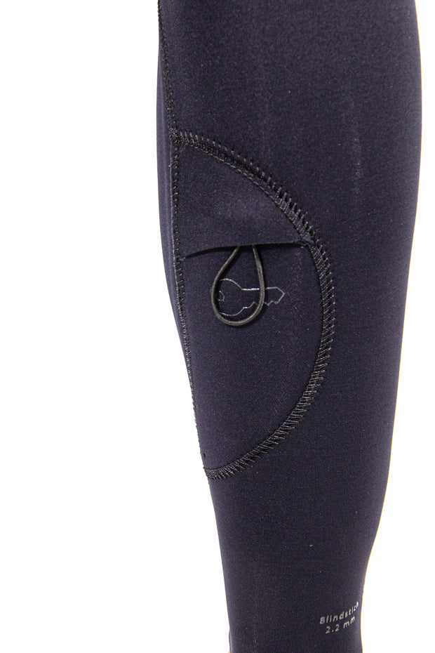 Long John 2.2 mm XClassic Manga Curta- Chest Zip - Verde Preto