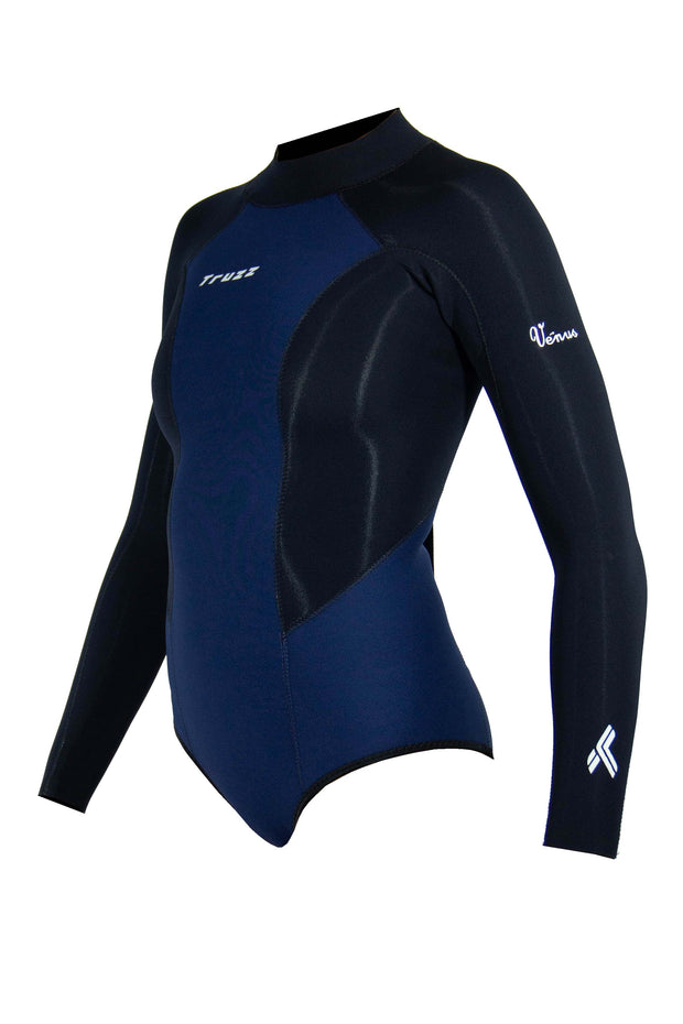 Maiô Neoprene 1,5 mm - VÊNUS - Azul Marinho / Preto