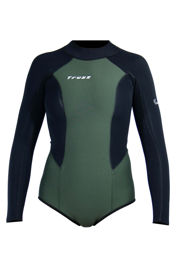 Maiô Neoprene 1,5 mm - VÊNUS - Verde / Preto