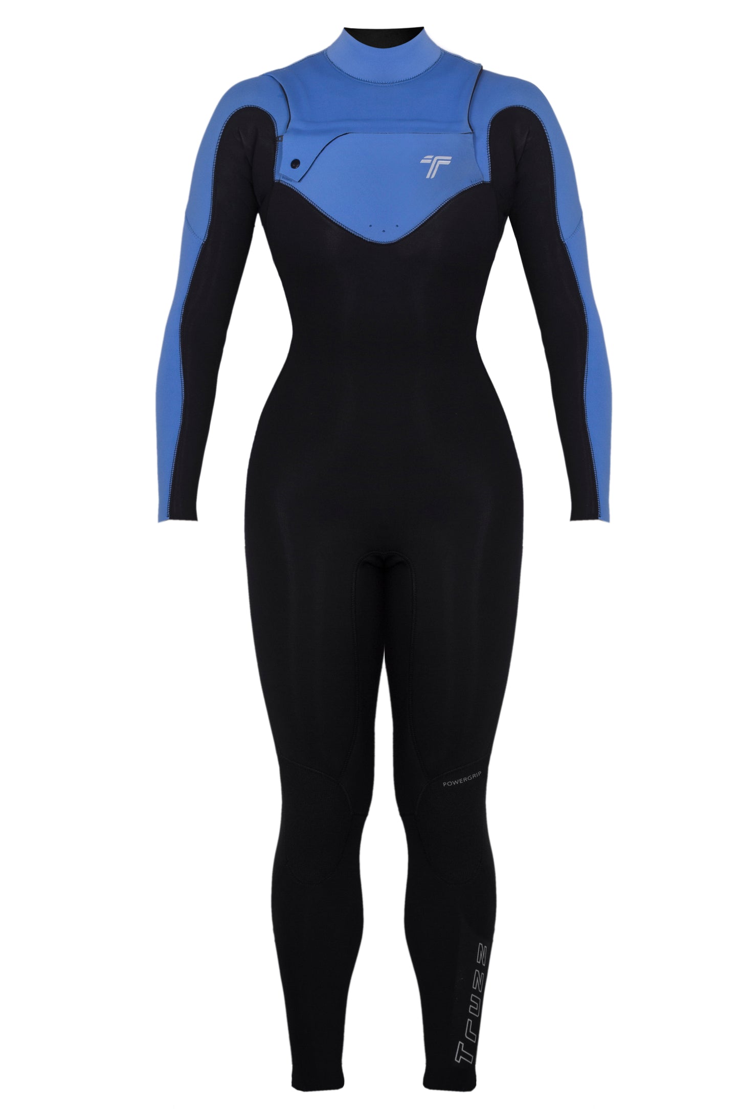 Long John 3.2 mm Ella Zip - Chest Zip - Azul Claro