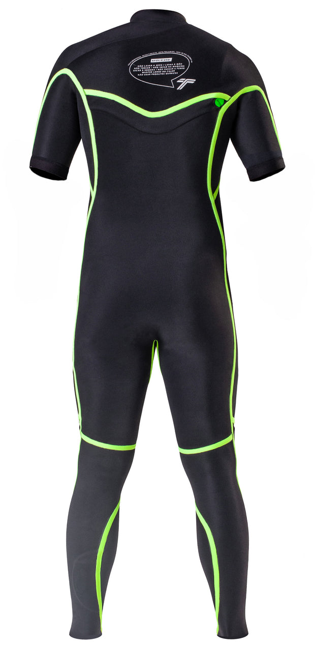 Long John 2.2mm XClassic - Chest Zip - Manga Curta - Preto
