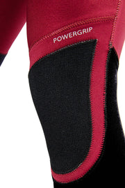 Long John 2.2 mm XClassic Manga Curta- Chest Zip - Vinho com Preto