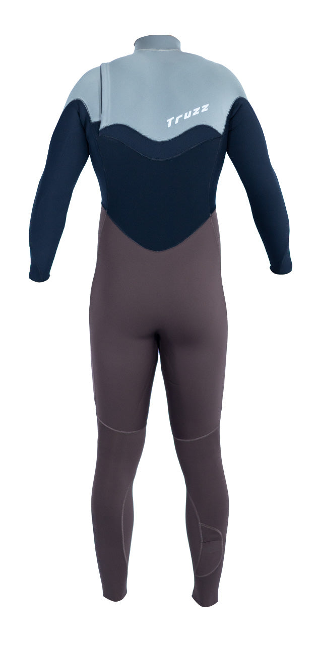 Long John 3.2 mm Thermofinex Japonês - Chest Zip - Areia / Preto / Marrom