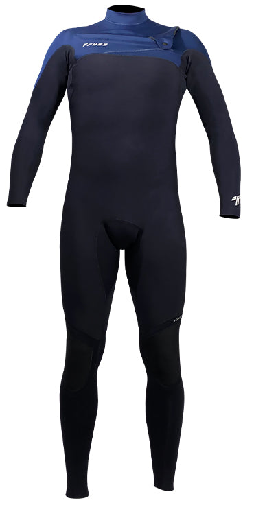 Long John 3.2mm XClassic - Chest Zip - Preto / Azul Marinho