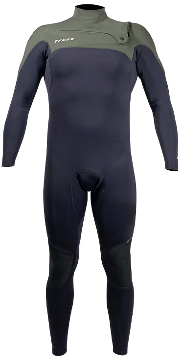 Long John 3.2mm XClassic - Chest Zip - Preto / Verde