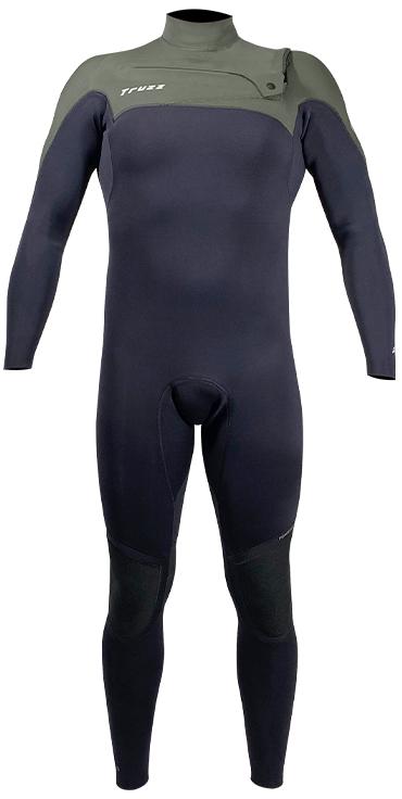 Long John 2.2mm XClassic - Chest Zip - Preto / Verde