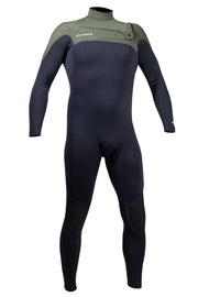 Long John 2.2mm XClassic - Chest Zip - Preto / Verde