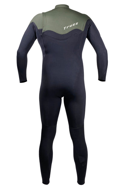 Long John 3.2mm XClassic - Chest Zip - Preto / Verde