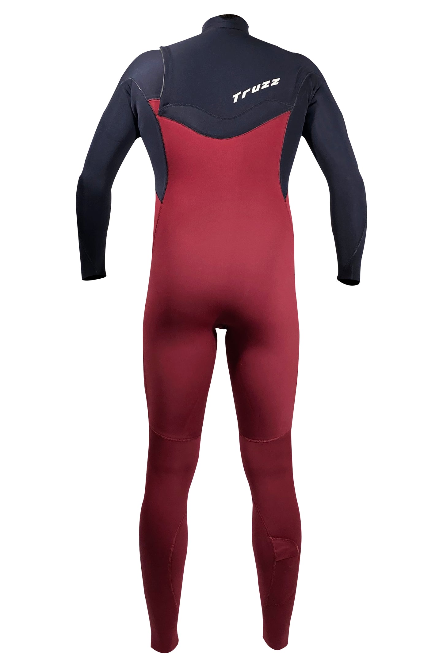 Long John 4.3mm XClassic - Chest Zip - Vinho com Preto